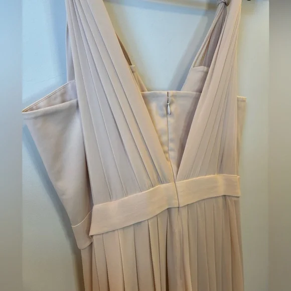 L’Agence Pleated Silk Chiffon Dress - Picture 4 of 10